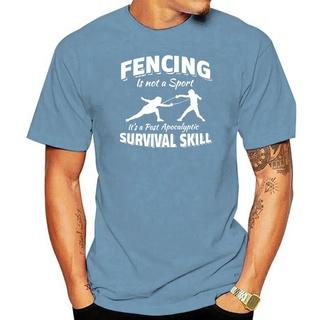 [S-5XL]เสื้อยืด พิมพ์ลาย Fencing Post Apocalyptic แฟชั่นฤดูใบไม้ผลิ สําหรับผู้ชาย