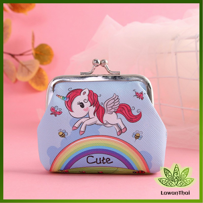 Lawan กระเป๋าใส่เหรียญ ภาพการ์ตูน กระเป๋าปิ๊กแป๊ก กระเป๋ามินิ Coin Purse