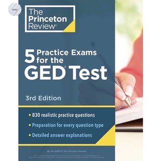 (เล่มจริง ถูกลิขสิทธิ์!)PRINCETON REVIEW 5 PRACTICE EXAMS FOR THE GED TEST (3RD EDITION) (เล่มจริง ของแท้!) พร้อมส่ง!