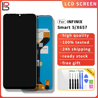 อะไหล่หน้าจอสัมผัส Lcd แบบเปลี่ยน สําหรับ Infinix Smart 5 Smart 5 Pro X657 X657B X657C 2020 Hot 10 Lite