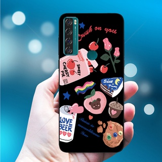 เคสซิลิโคนนิ่ม ลายภาพวาดแฟชั่น TCL 20 SE สําหรับ TCL 20 SE