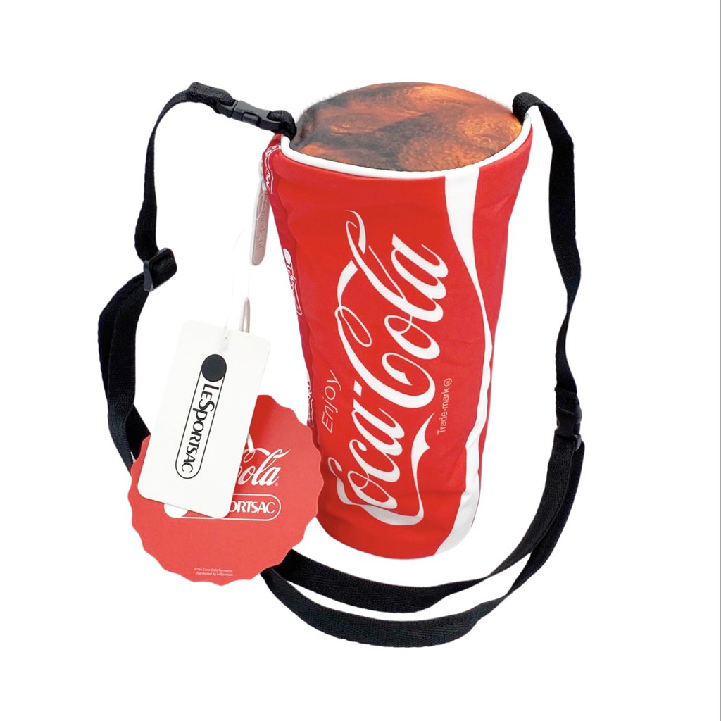 LeSportsac กระเป๋าถือ กระเป๋าสะพาย รูปแก้วน้ำ Coca Cola LeSportsac Mini Crossbody Bag Handbag