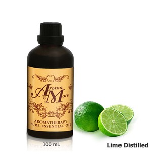 Aroma&amp;More  Lime Essential oil 100% -Distilled Thailand น้ำมันหอมระเหยมะนาว 100% - สกัดไอน้ำ ไทย  100ML