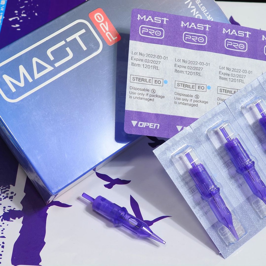 เข็มฮ็อคMASTPROลงสี เข็มสัก(จัดส่งโฉมใหม่)แผง5ตัว