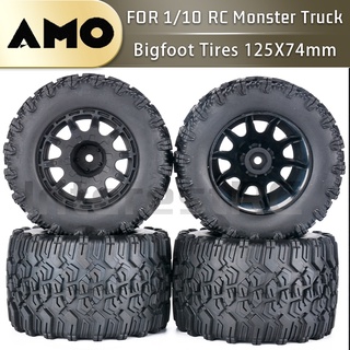 อะแดปเตอร์ล้อยาง 125X74 มม. 12 มม. สําหรับโมเดลรถบรรทุกบังคับ 1/10 HSP 94701 TRAXXAS HOSS 4 ชิ้น