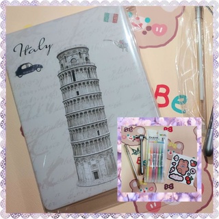 🍀🗒Diary Book : Leaning Tower of Pisa (สมุดไดอารี่ หอเอนปิซา) พร้อมของแถมตามภาพ🗒🍀