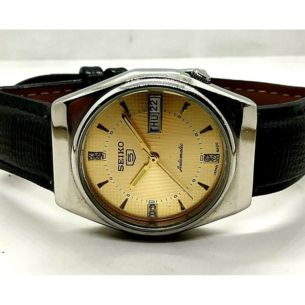 vintage seiko automatic stainless steel japan made movement No 6309