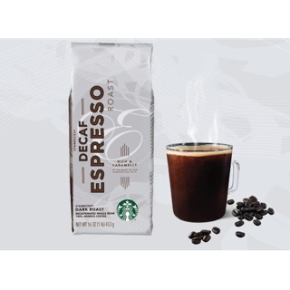 Starbucks Decaf Espresso Roast ขนาด (1 ld) 453g กาแฟสกัดคาเฟอีน สตาร์บัคส์ คอฟฟี่