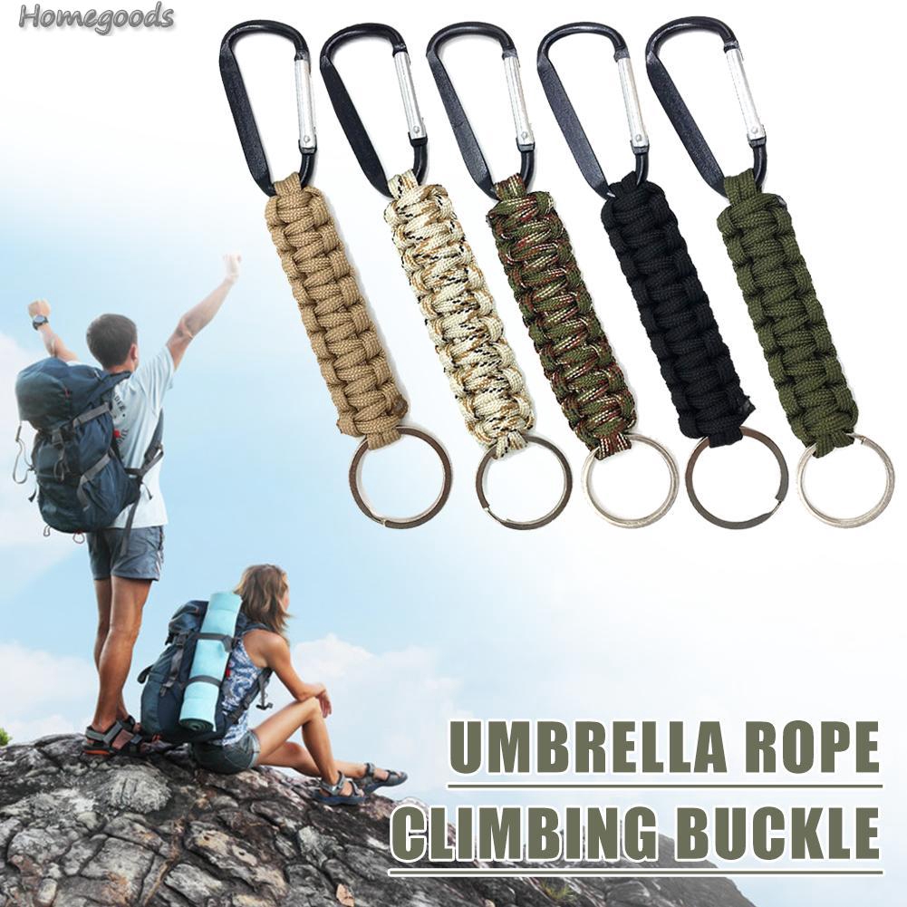 ♦♦Outdoor Climbing Umbrella Rope Keychain Carabiner Random Color EDC ...