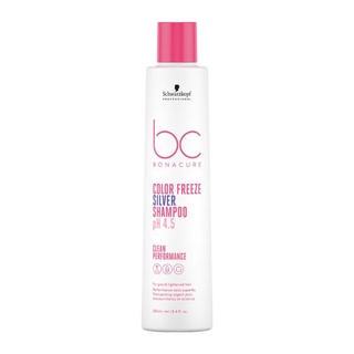 แชมพู รักษาสีผม Schwarzkopf BC Bonacure สำหรับ ผมทำสี (เช่น สีผม เทา ทอง ม่วง) Shampoo silver ไร้สารเซลเฟต ล็อกเก็บสีผม