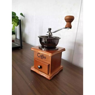 เครื่องบดเมล็ดกาแฟ Coffee Bean Grinder เครื่องบดกาแฟวินเทจ เครื่องบดสมุนไพร บดเมล็ดถั่ว ที่บดเม็ดกาแฟ