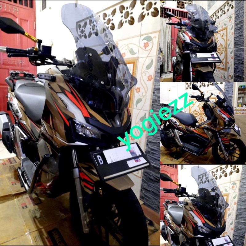 กระจกบังลม honda adv 150 บังลม flyscreen adv ชิวหน้า hitech visor adv x-adv visor adv 160 faceshield