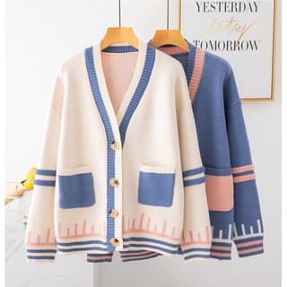 (ใส่โค้ด NUTTIE50 ลด 20% ) เสื้อคลุมไหมพรม คาร์ดิแกน เสื้อไหมพรม เสื้อกันหนาว 5