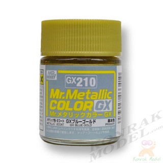 สีสูตรทินเนอร์ Mr.hobby Mr.Metallic Color GX210 BLUE GOLD 18ML