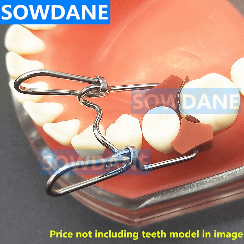 Dental Orthodontic Add-On Autoclavable Silicon Rubber Elastic Wedge Wedges Dental Clip Matrice Mixed