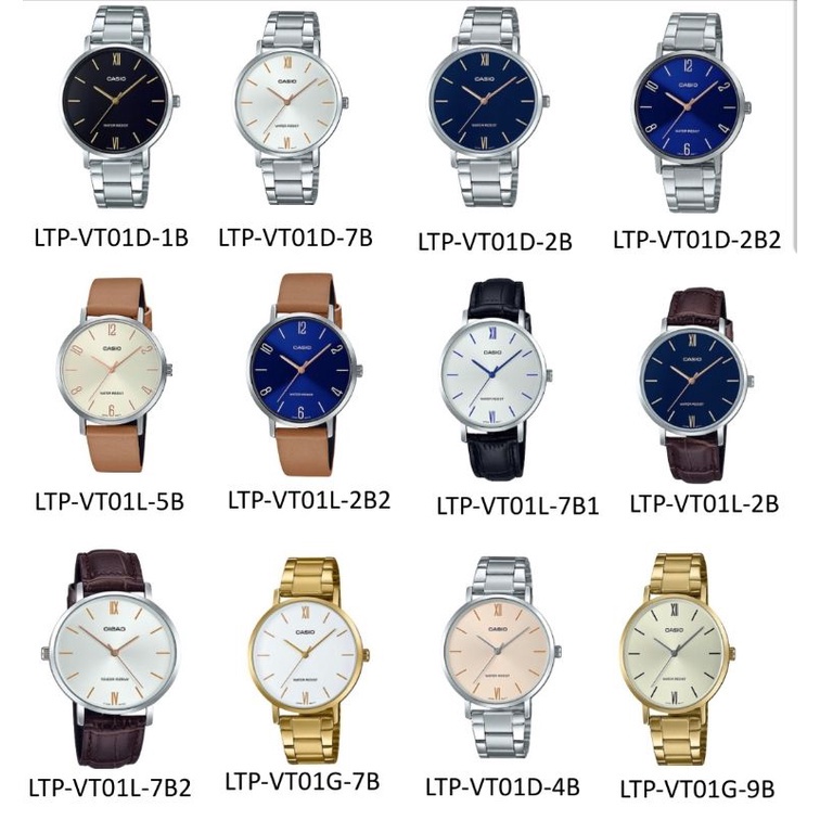 นาฬิกาสมาร์ทวอช สมาร์ทวอทช์ นาฬิกา CASIO STANDART รุ่น LTP-VT01D , LTP-VT01L ของแท้