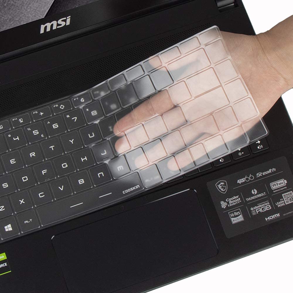 แผ่น TPU ป้องกันคีย์บอร์ด สําหรับ MSI Modern 14 Modern 15 GS66 GE66
