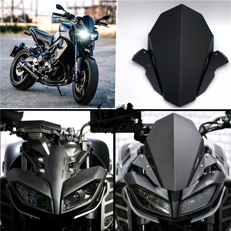 รถมอเตอร์ไซด์สําหรับYamaha MT-09 MT09 V2 2017 2018 2019 2020 อลูมิเนียมกระจกกระจกDflector