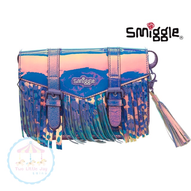พร้อมส่ง! กระเป๋าสะพายข้างรุ่นใหม่ล่าสุด Smiggle  Kimmi Fringe Shoulder Bag สีม่วง