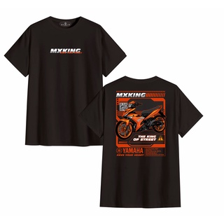 เสื้อยืด พิมพ์ลายยานยนต์ Distro YAMAHA JUPITER MX KING ORANGE สําหรับผู้ชาย และผู้หญิง