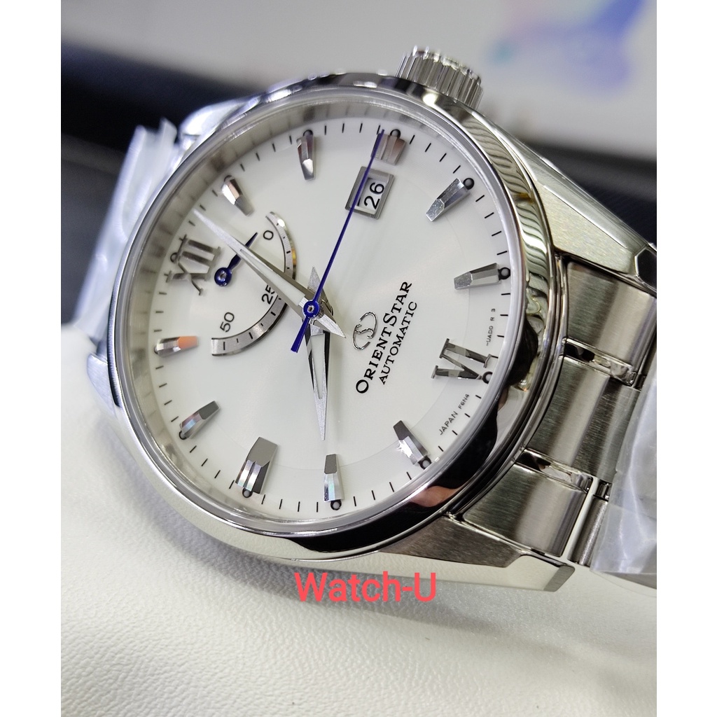 นาฬิกา Orient Star Automatic หน้าปัดขาวเรียบหรู รุ่น RE-AU0006S ของแท้ ของใหม่