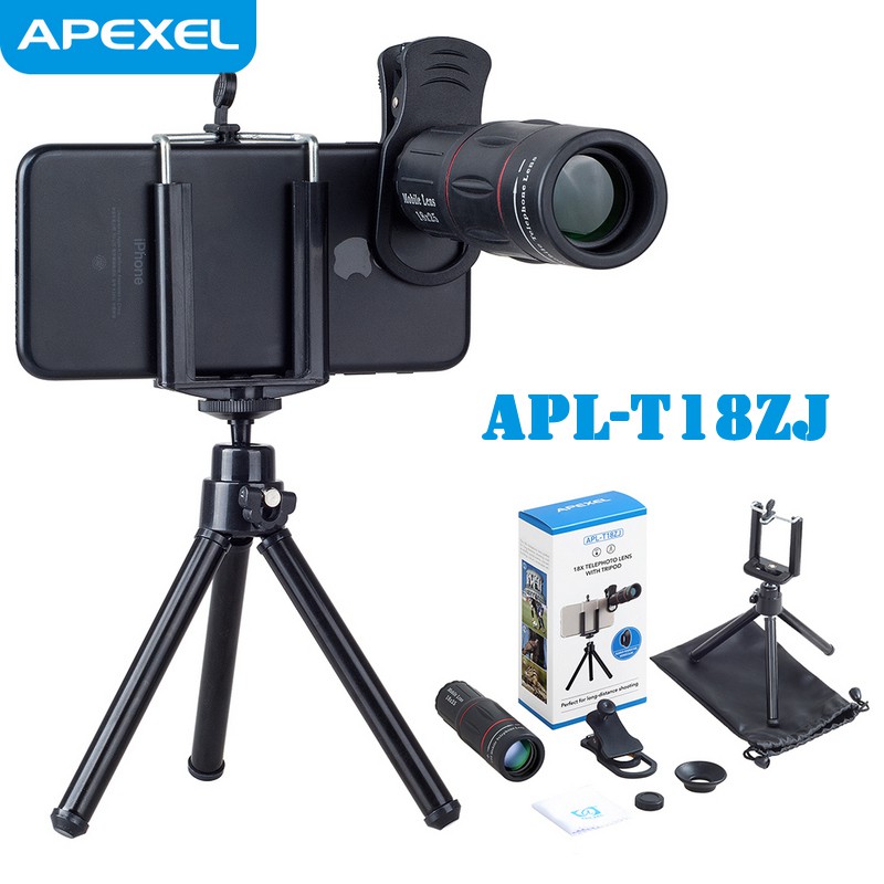 Apexel APL-T18ZJ - 18x เลนส์กล้องโทรทรรศน์ออปติคอลพร้อมขาตั้งกล้อง