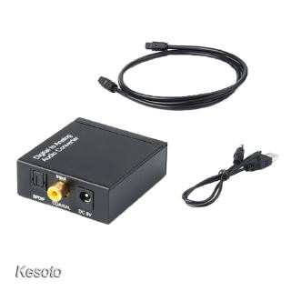 Digital to Analog Audio Converter Optical Coaxial Toslink SPDIF RCA R/L AUX