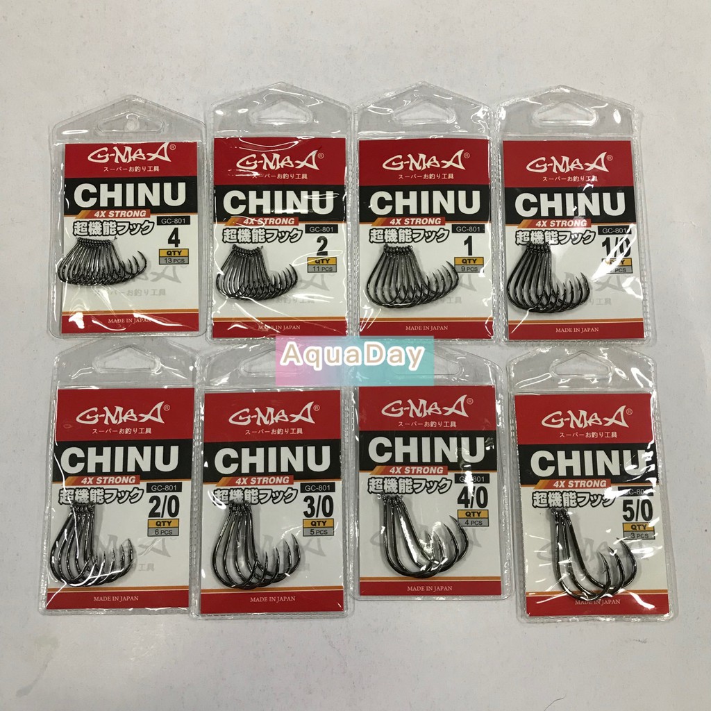 G-MAX CHINU 4x STRONG GC-801 HOOK