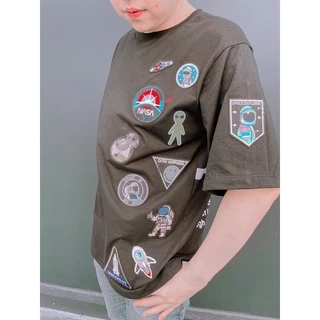 DIY ตัวรีดติดเสื้อรีด ลายอวกาศ รีดกับวัสดุที่เป็นผ้าได้หลากชนิด ติดบนอุปกรณ์นักเรียน ติดกระเป๋า งานปัก ซ่อมเสื้อ