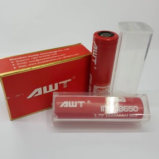 AWT 18650 3000mAh 40A 2 ก้อน ของแท้เช็คโค๊ดได้