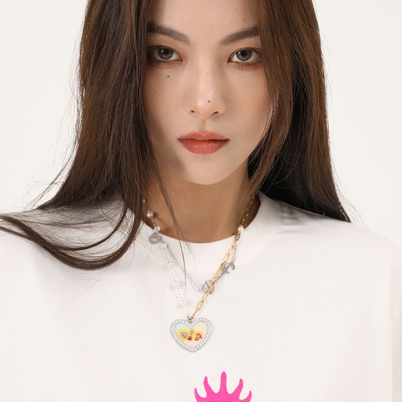 สร้อยคอ สร้อยคอแฟชั่น สร้อยคอลูกปัด Fashion Accessories Necklaces【DNTดิสนีย์villainชุด】ไฟเกาหลีส่องแ