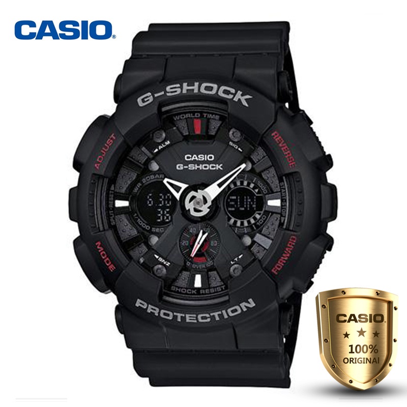 นาฬิกาสมาทวอช นาฬิกาข้อมือเด็ก （สิงค้าขายดี）นาฬิกาข้อเมือชายCasio สายเรซิ่น  รุ่น G-Shock GA-120-1A（ประกัน1ปี）