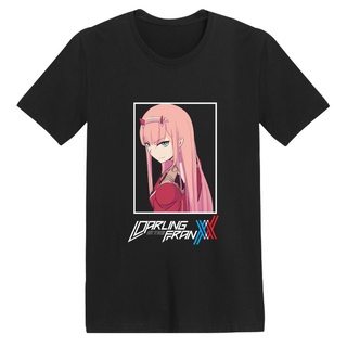 เสื้อยืดแขนสั้น พิมพ์ลายการ์ตูนญี่ปุ่น Zero Two Darling In The Franxx เข้ากับทุกการแต่งกาย แฟชั่นสําหรับผู้หญิงS-5XL