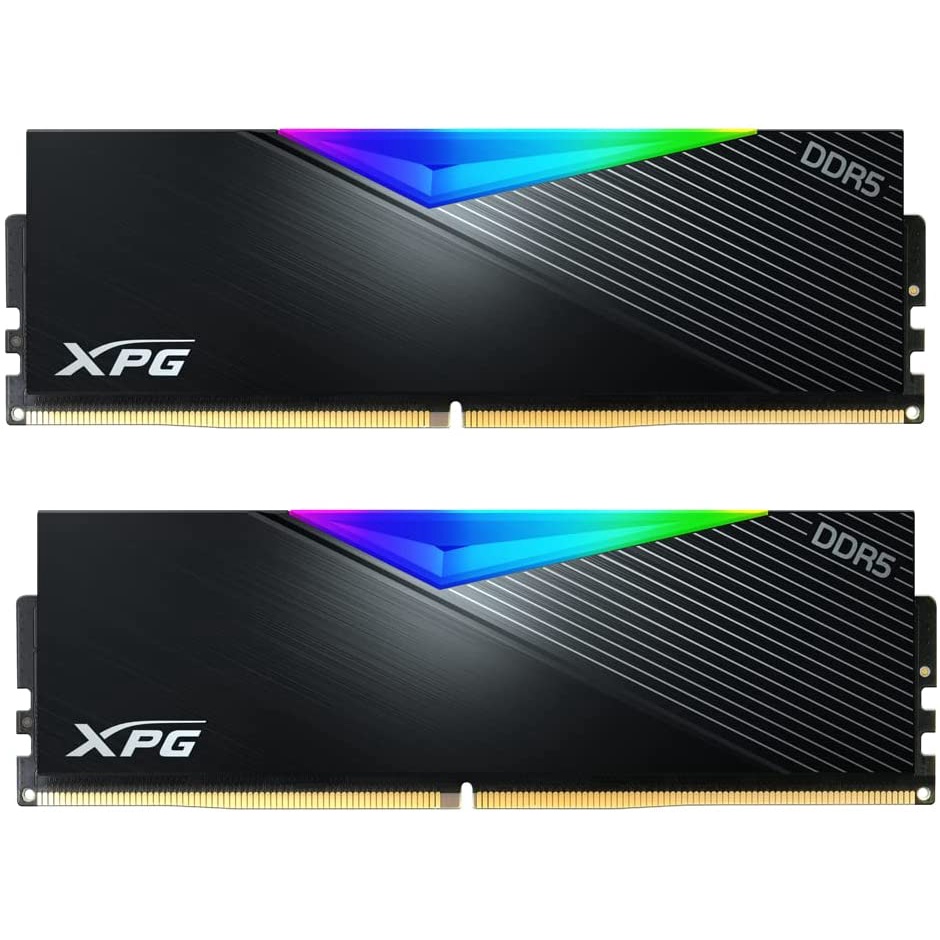 โปร XPG Lancer DDR5 RGB 6000MHz 32GB (2x16GB) CL40-40-40 UDIMM Desktop Memory RAM Kit (AX5U6000C4016G-DCLARBK) ADATA XPG