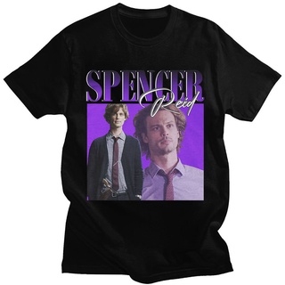 เสื้อยืดแขนสั้น ผ้าฝ้าย 100% พิมพ์ลายกราฟฟิค Spencer Reid สไตล์ฮิปฮอป ฮาราจูกุ แนวสตรีท แฟชั่นสําหรับผู้ชาย