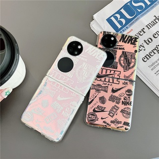 ใหม่ เคสโทรศัพท์มือถือ PC แข็ง แบบใส กันกระแทก ลายกราฟฟิตี้ สําหรับ Huawei P50 Pocket 4G P50