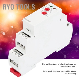 Ryo เครื่องมือรีเลย์ควบคุมการตั้งเวลาอุตสาหกรรมอัตโนมัติ Grt8-A2