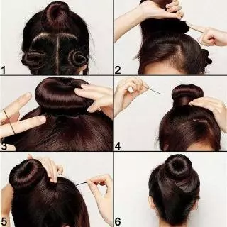 1 ชิ้น โดนัทมัดผม บันผม ซันกูล เงาผม แบน ikat ranbut วอลลุ่ม มัดผม