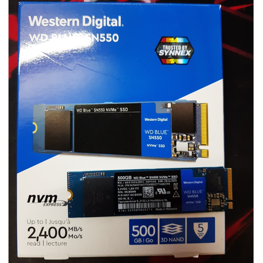 SSD WD BLUE SN550 NVMe 500GB ลดได้