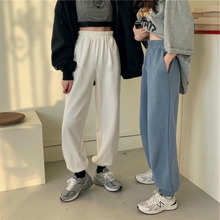 Sweatpants women track pants solid loose casual trousers Ankle tied pants