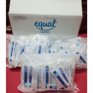 📣 ขายราคาส่ง 📣 Equal (อิควล) ซองสีฟ้า วัตถุให้ความแทนน้ำตาล บรรจุแพคละ 100 ซองไม่มีกล่อง