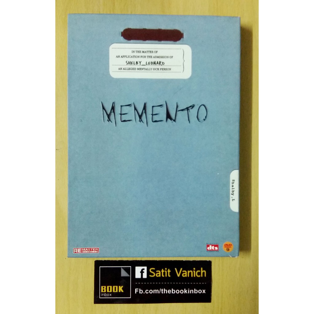 คริสโตเฟอร์ โนแลน ผกก. Oppenheimer DVD Memento