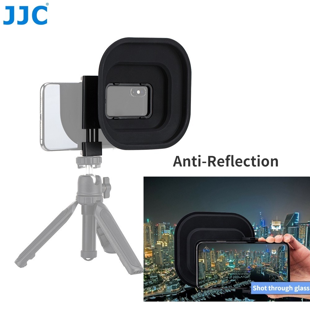 JJC Phone Lens Hood ฮูดเลนส์โทรศัพท์ ป้องกันแสงสะท้อน สำหรับ 16/15/14/13 Pro Max Plus Mini และ Samsung Android ป้องกันแสงสะท้อนสำหรับถ่ายภาพตู้ปลาและห้องจัดแสดง