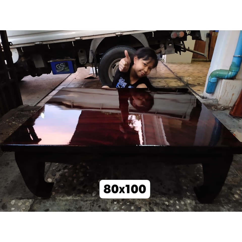 โต๊ะญี่ปุ่น ไม้แผ่นเดียว 80x100