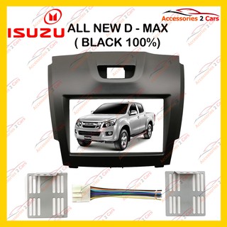 กรอบหน้าวิทยุISUZU D-MAX ปี2012 (สีดำ) สำหรับ7นิ้ว รหัสNV-IS-005