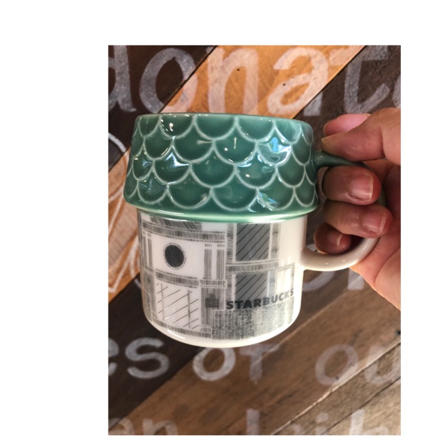 Starbucks หลังสวน mug มีหลังคา 14 oz