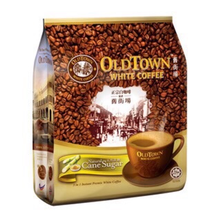 กาแฟขาว OldTown **น้ำตาลอ้อย** ห่อ 15 ซอง Old Town White Coffee Cane Sugar