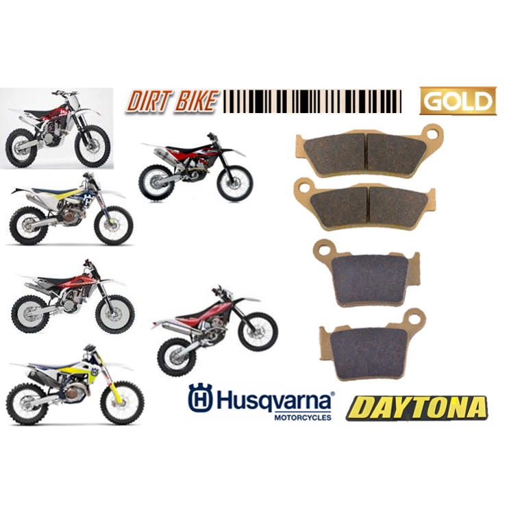 HUSQVARNA ผ้าเบรก TC 449 TE 449 FC 450 FE 450 TC 450 TXC 450 GOLD QUALITY MOTORSPORT