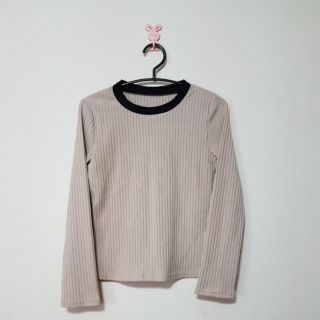 USED🌸เสื้อไหมพรมสีทูโทน