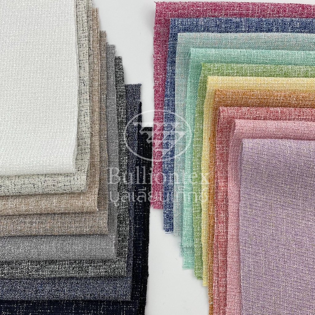 ผ้าทวีด Tweed ลายตัดสี ขนาด 1 หลา (Luxury Texture) พร้อมส่ง